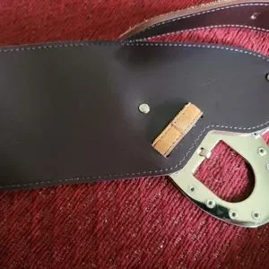 Escada | Accessories | 9s Escada Gold Suede Leather Wide 